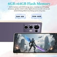 thumbnail image 4 of 6.8" HD+ Display Unlocked Smartphone, 6GB+64GB Unlocked Phone, Built in Pen, 13MP+48MP Dual Camera/Face ID/Dual SIM/GPS (Purple), 4 of 6