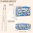 thumbnail image 4 of FORMRS Women Crossbody Purse with Chain Strap Vegan Leather Shoulder Handbag, Orange Sailboats, 4 of 7