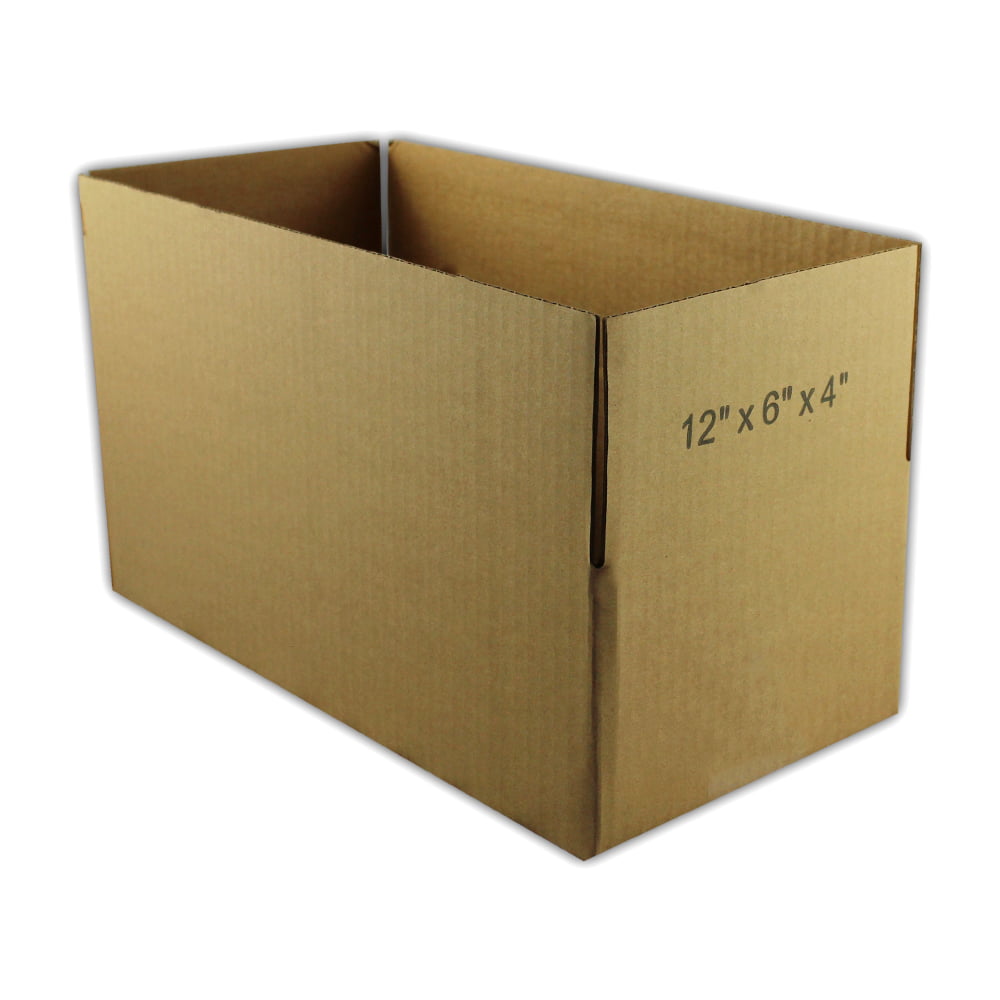 100 12x6x4 "EcoSwift" Brand Cardboard Box Packing Mailing Shipping Corrugated 