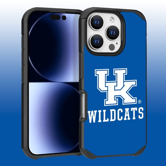 Apple iPhone 16 Pro (6.3) - Licensed NCAA University of Kansas State Wildcats Logo on Purple Textured Dual Layer Case