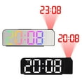 thumbnail image 6 of Fairnull 1 Set Alarm Clock 3 Levels Screen 2 Gears Projection-Brightness Temperature Display 180 Degrees Projection Date Digital Alarm Clock Study Supply, 6 of 11