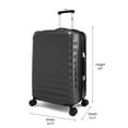 thumbnail image 4 of iFLY Fibertech 2-Piece Hardside Luggage Set – 20" Carry-On & 28" Checked Suitcase, Black, 4 of 11