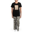 thumbnail image 4 of CafePress - Vintage Rose Frame Pajamas - Women's Short Sleeve Print T-Shirt and Pants Dark Cotton Pajama Set, 4 of 7