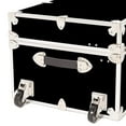 thumbnail image 2 of Rhino Trunk And Case Leather Embossed Vinyl Trunk with Removable Wheels XXL Plywood, Black, 2 of 5
