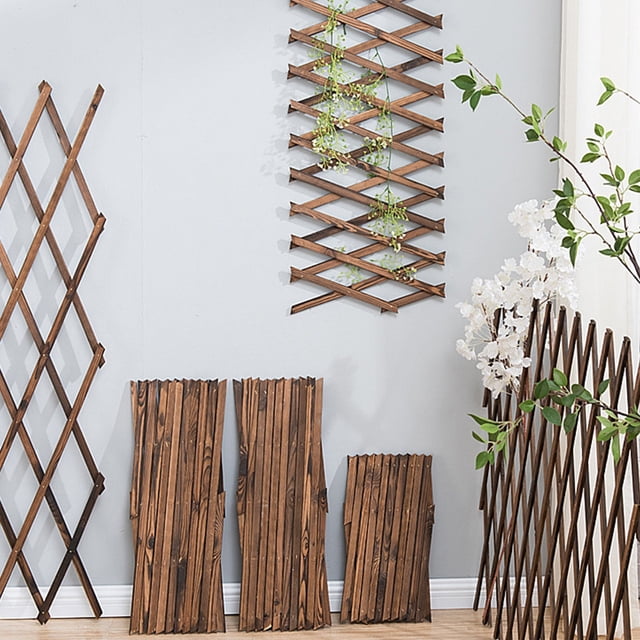 Valla de barandilla Valla de madera Valla de madera anticorrosión Estante de escalada Balcón Patio pequeño Decoración Jardín al aire libre Rejilla Estante de flores