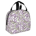 thumbnail image 2 of Sikiie Lavender Flowers Lunch Bag for Women & Men Adult Insulated Lunch Box, Food Lunch Containers Lunch Tote Bags for Work, Travel, Outdoor, 2 of 8