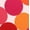 Circle-Red, variant on Bookishbunny Microbead Cylinder Bolster Roll Pillow 14" x 6"