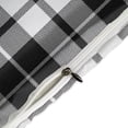thumbnail image 4 of 3 Pcs Soft Bedding Set, Includes 1 Duvet Cover with Zipper And 2 Pillow Shams,Plaid Pattern Black And White Plaid Twin(86"x70"), 4 of 8