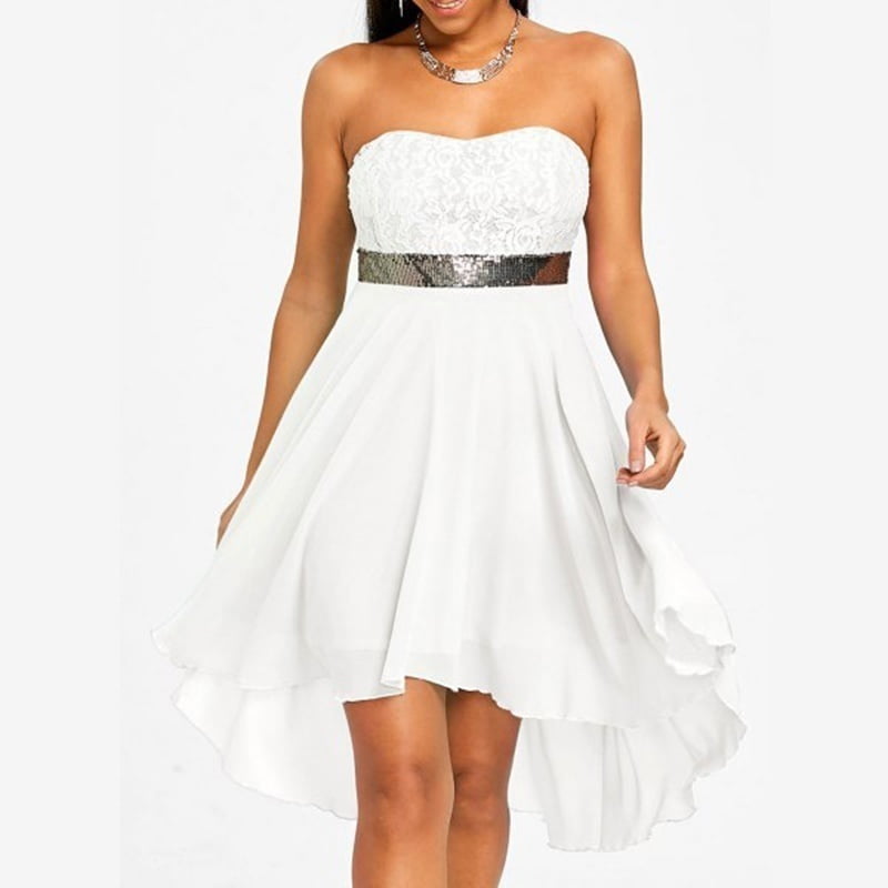 womens strapless dresses
