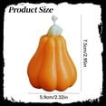 thumbnail image 3 of olkpmnmk Hand Poured Pumpkin Gourd Shaped Scented Soy Wax Mini Candles Bulk, Fall Thanksgiving Halloween Decorative Tealight Candle, Pumpkin Candles for Table Bedroom Bathroom Indoor Home Decor, 3 of 4