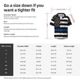 thumbnail image 5 of Gukieu Thin Blue Line Flag Print Men's Short-sleeved Shirts, Button-down Pocket Shirts, T-shirts, Beach Vacation Travel Summer Clothing-3X-Large, 5 of 5