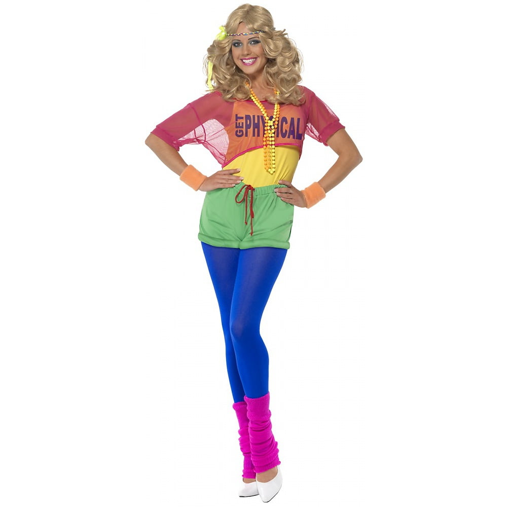 80 S Neon Hot Pants Femmes accessoire robe fantaisie 1980 S Disco XS-L 