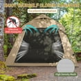 thumbnail image 6 of Zimtown 2-4 People Inflatable Tent with Hand Pump for Camping, Easy Setup Air Glamping Tents with Extra Canopy, Camping Tent for Family, Khaki, 6 of 13