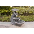 thumbnail image 2 of Pagoda Tiered Outdoor Fountain with 3 White LEDS, 2 of 14
