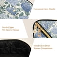 thumbnail image 5 of FORMRS Makeup Bag Travel Cosmetic Organizer for Women Fold Flat Zipper Pouch with Handle, Blue Hydrangeas Pattern, 5 of 8