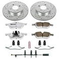 thumbnail image 3 of PowerStop Front Z26 Street Warrior Carbon-Fiber Ceramic Brake Pad and Drilled and Slotted Rotor Kit Fits: Select Models K5724-26, 3 of 9