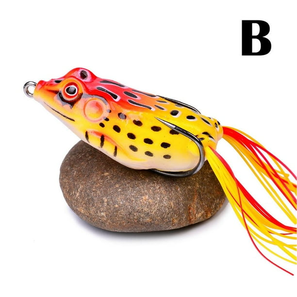 Large Frog Topwater Soft Fishing Frogs Lure Bait Bass 13g 6cm X0V9