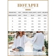thumbnail image 5 of HOTAPEI Button Down Shirts for Women Casual Printed Long Sleeve Blouses V Neck Shirt Tops, 5 of 5