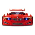 thumbnail image 1 of GT1 Twin Race Car Bed with LED Lights & Sounds, Kids' Bedroom Furniture, Car Themed Bed for Boys Room, 1 of 4