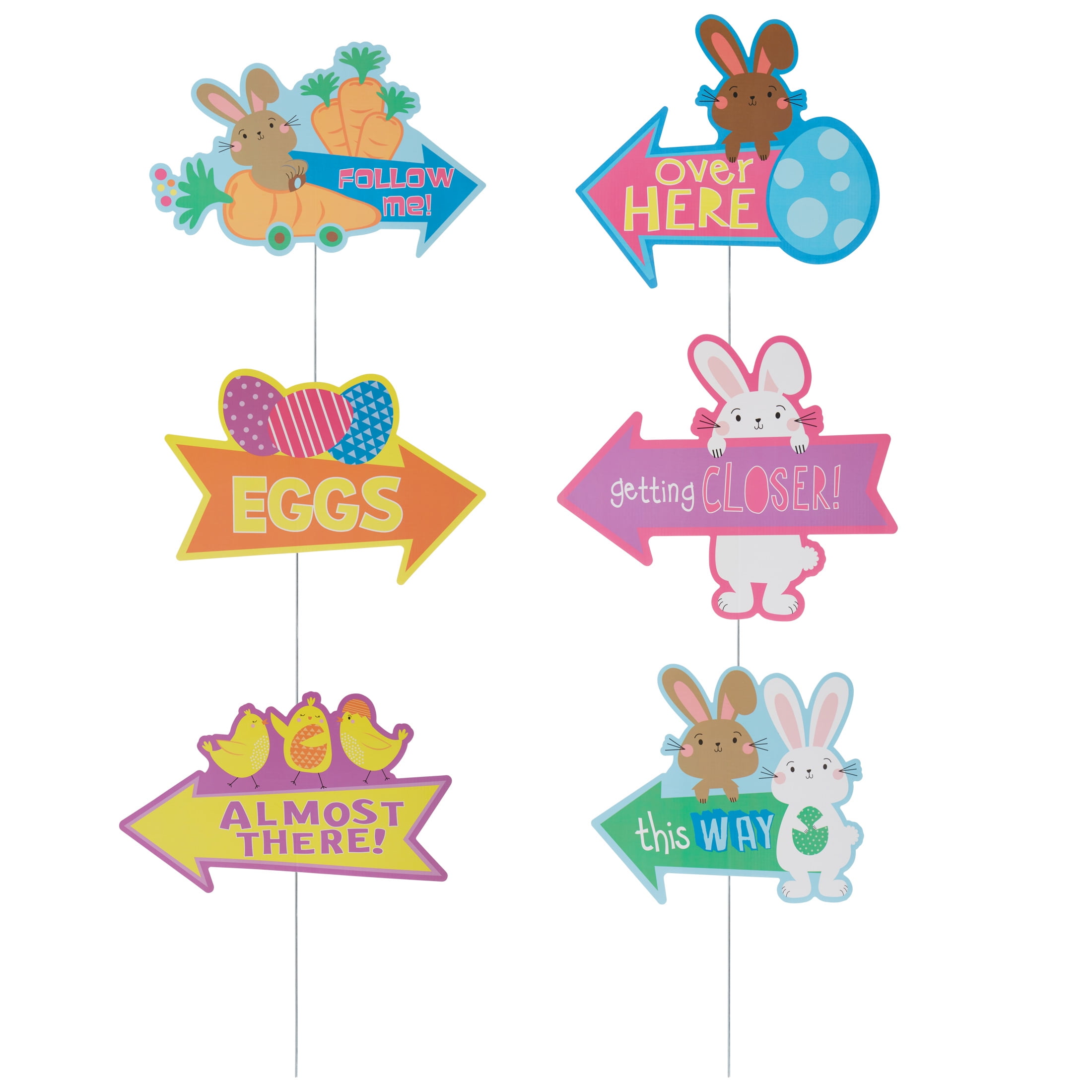 Way To Celebrate Egg Hunt Yard Signs