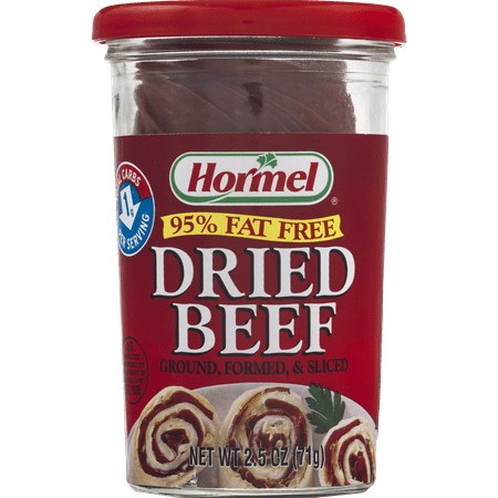 (5 Pack) HORMEL Dried Ground Formed & Sliced Dried Beef 2.5 OZ