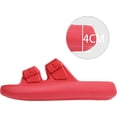thumbnail image 3 of YAZI Cloud Sandals for Women Men Thick Sole Adjustable Buckles EVA Cloud Slides Slippers, 3 of 13