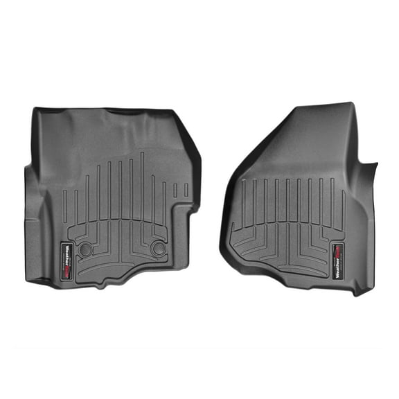 WeatherTech Custom Fit FloorLiners compatible with 2012-2012 Ford Super Duty - 1st Row (Driver & Passenger), Black