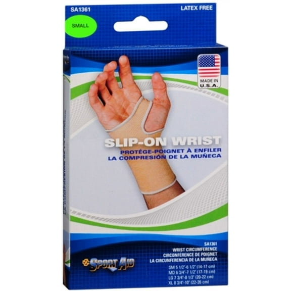 Sport Aid Slip-On Wrist Support SM 1 Each Pack of 4