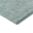 thumbnail image 5 of HomeRoots 666360 8 x 10 ft. Turquoise Gray & Ivory Striped Washable Machine Made Rectangle Area Rug with UV Protection, 5 of 6