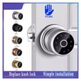 thumbnail image 2 of Door Lock, TTLOCK Electronic Digital Keypad Zinc Knob Fingerprint Smart Cylinder Door Lock ,Easy to Install, 2 of 7