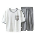thumbnail image 2 of Agkizg 2PC Lightweight Short Sleeve Set Breathable Summer Outfits (Boy's or Boy's Plus),2-Piece Set,Sizes 1-16 Years, 2 of 4