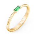 thumbnail image 3 of East-West Stackable Baguette Ring in 10K Yellow Gold, 3 of 3
