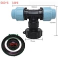 thumbnail image 1 of Connecteur Adaptateur de Réservoir Ibc à Filetage Grossier S60X6 pour Raccords Pe 20/25/32 mm, 1 of 6