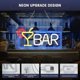 thumbnail image 2 of Neon LED Deko, BAR Light SignBlue y blanco, 42222CM Barra de luz de neón LED con enchufe USB para B, 2 of 5