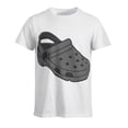 thumbnail image 3 of Camiseta Croc para hombre, camisetas de algodón de verano, camisetas de colores sólidos, ropa de cuello redondo para hombre, 3 of 5