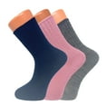 thumbnail image 6 of Loose Fitting Socks for Women Soft Crew Socks 3 Pairs Size 9-11 - S-2, 6 of 8