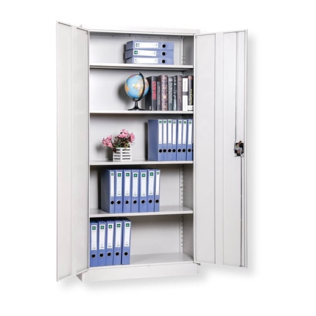 Locker Gabinete Metálico Multiusos con Cerradura 180 cm | Armario Organizador con Repisas Ajustables para Oficina y Hogar