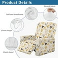thumbnail image 5 of FOR U DESIGNS Rooster Chicken Rose Print Recliner Chair Covers with Armrest, Anti-Slip Recliner Sofa Slipcover Washable Lazy Boy Recliner Covers, Prevent Wear and Pet Hair, 5 of 8