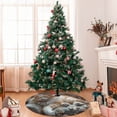 thumbnail image 7 of Picia Serene Kitten Kingdom Print Christmas Tree Skirt , Christmas Tree Skirt Ornaments for Merry Christmas Holiday Party Decorations Indoor Outdoor-48", 7 of 7