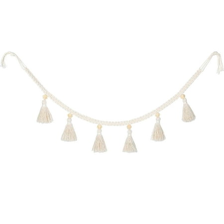 

Papaba Tassel Pendant Tassel Pendant Attractive Rustic Cotton Household Tassel Garland for Wall
