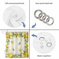 thumbnail image 5 of Vintage Lemon Waterproof Fabric Shower Curtain,Summer Fruit Rustic Botanical Floral Waterproof Fabric Shower Curtain for Bathroom Curtains Bathtubs Hotel Shower Curtains with 12 Hooks Stall 54x78in, 5 of 8