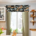 thumbnail image 5 of Cute Floral Curtain Valance for Kitchen Windows/Bathroom/Living Room/Bedroom Blackout, Rod Pocket Valance Small Window Treatment Decor, 54" W x 18" L, 5 of 6