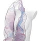 thumbnail image 1 of Tela de tul de organza de 7 yardas con volantes, pliegues, ribete de gasa, apliques y encaje., 1 of 9