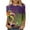 Multicolor#13, variant on DDAPJ pyju 2025 Mardi Gras Shirts for Women 3/4 Sleeve Crewneck Tops Funny Mask Graphic Tee Shirts 2025 New Orleans Carnival Party Blouses Birthday Gifts Multicolor 4XL