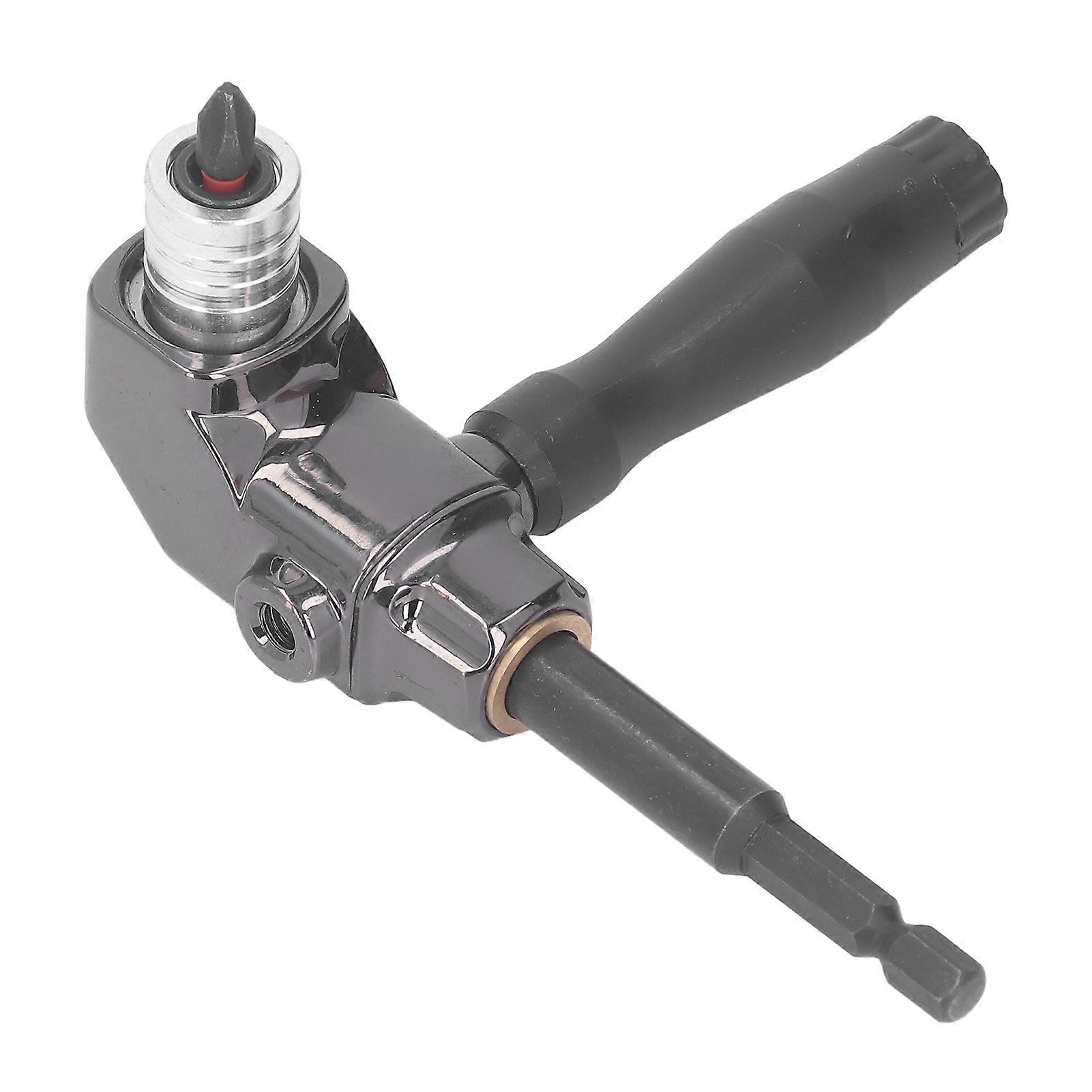 Right Angle Screwdriver Adaptor Aluminum Alloy 90 Degree Driver ...
