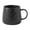 Black, variant on Matte Stone Texture Mug, Ceramic Coffee Mug in Two Colors Set of 1, With A Large Capacity of 16.91 oz for Men'S Water Cups