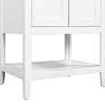 thumbnail image 4 of 24" White - Ceramic Sink with Three - hole Faucet Mount - Bathroom - Easy - to - assemble Vanity, 4 of 6