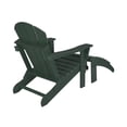 thumbnail image 2 of Westin Outdoor 2-Piece Set Plastic Adirondack Chair with Ottoman Footrest Included, Dark Green, 2 of 4