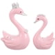 thumbnail image 2 of KAKOWELY 2 piezas de cisne de resina para decoración de bodas, manualidades de cisne, adorno de cisne para coche, 2 of 5
