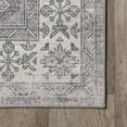 thumbnail image 5 of nuLOOM Medallion SpinClean Bordered Machine Washable Area Rug, 4' x 6',  Dark Grey, 5 of 8